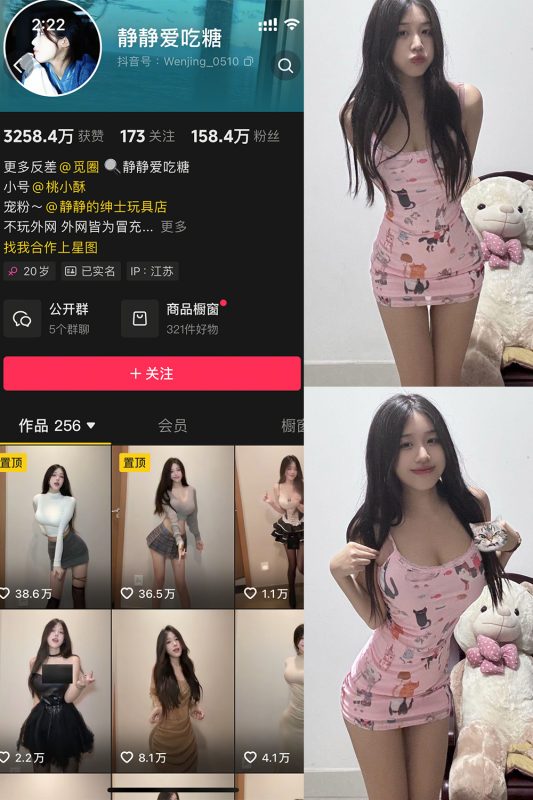 【在线看】抖音 静静爱吃糖 微密圈  NO.002期 【12P5V】-秘岛微密圈秘语空间全网写真