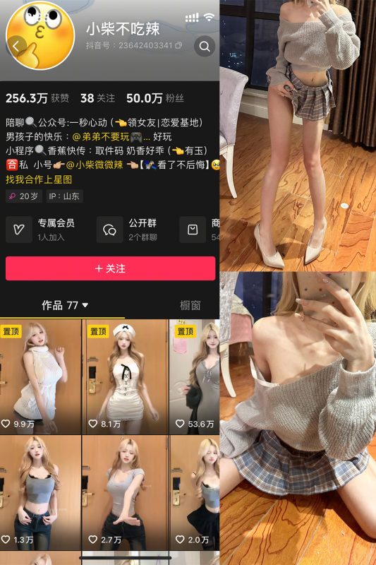 【在线看】抖音 小柴不吃辣 微密圈  NO.003期 【27P】-秘岛微密圈秘语空间全网写真