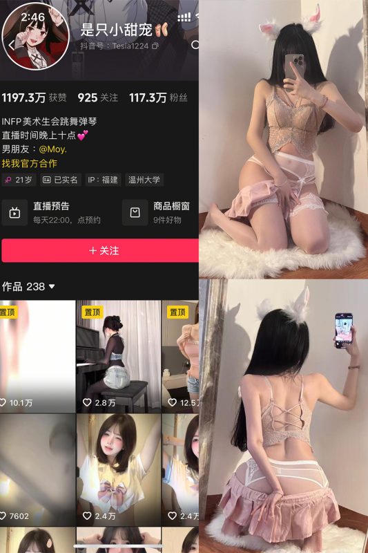 【在线看】抖音 是只小甜宠 铁粉空间 NO.008期 【15P3V】-秘岛微密圈秘语空间全网写真