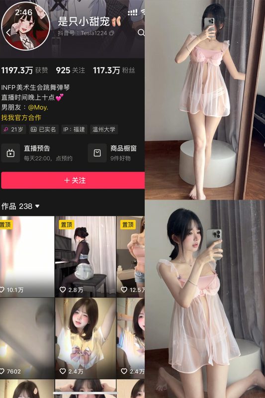 【在线看】抖音 是只小甜宠 铁粉空间 NO.002期 【10P6V】-秘岛微密圈秘语空间全网写真