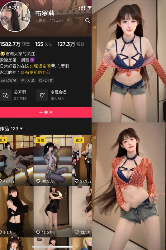 【在线看】抖音 布罗莉 秘语空间 NO.017期 【2P1V】-秘岛微密圈秘语空间全网写真