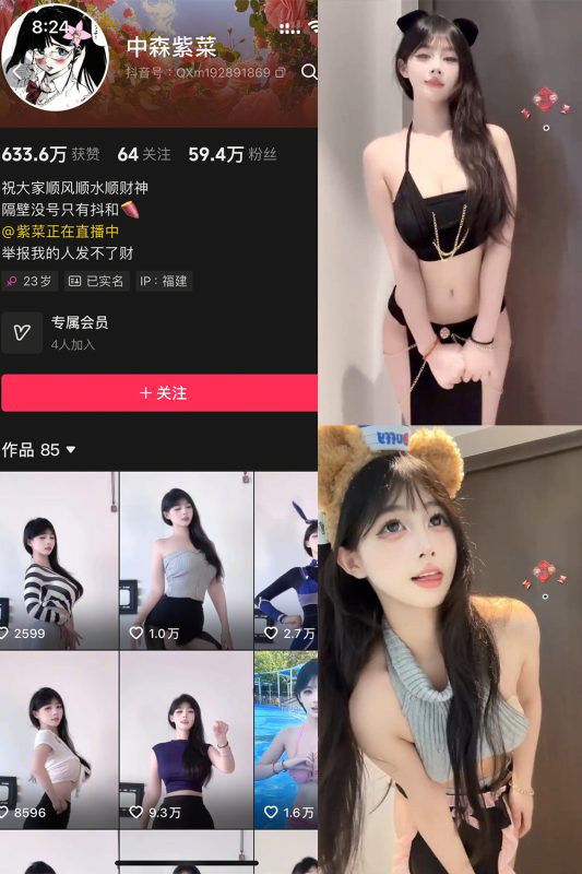 【在线看】抖音 中森紫菜 岛遇 NO.002期 【23V】-秘岛微密圈秘语空间全网写真